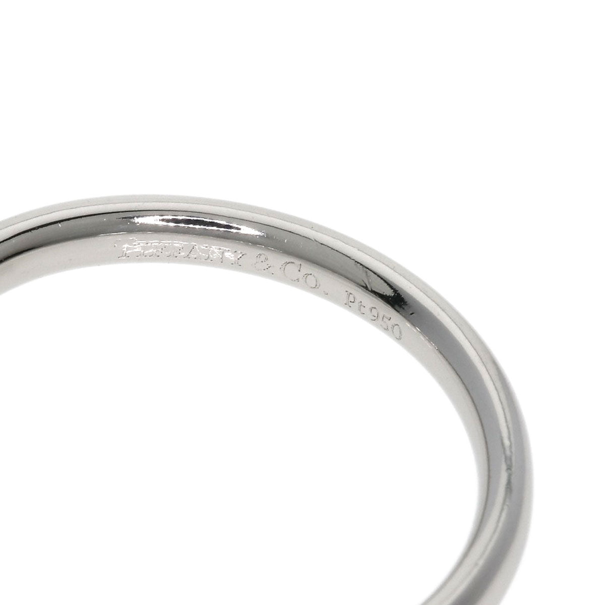 TIFFANY&Co. Curved band Ring Platinum PT950 Ladies [Used]