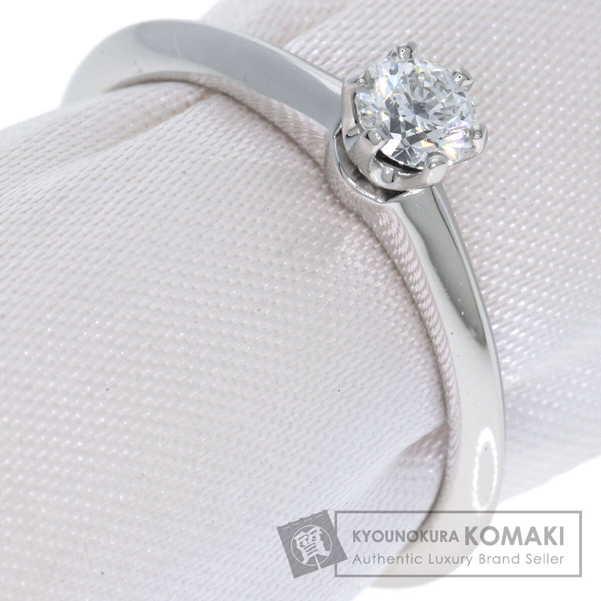 TIFFANY&Co. Solitaire Diamond Ring Platinum PT950 Ladies [Used]