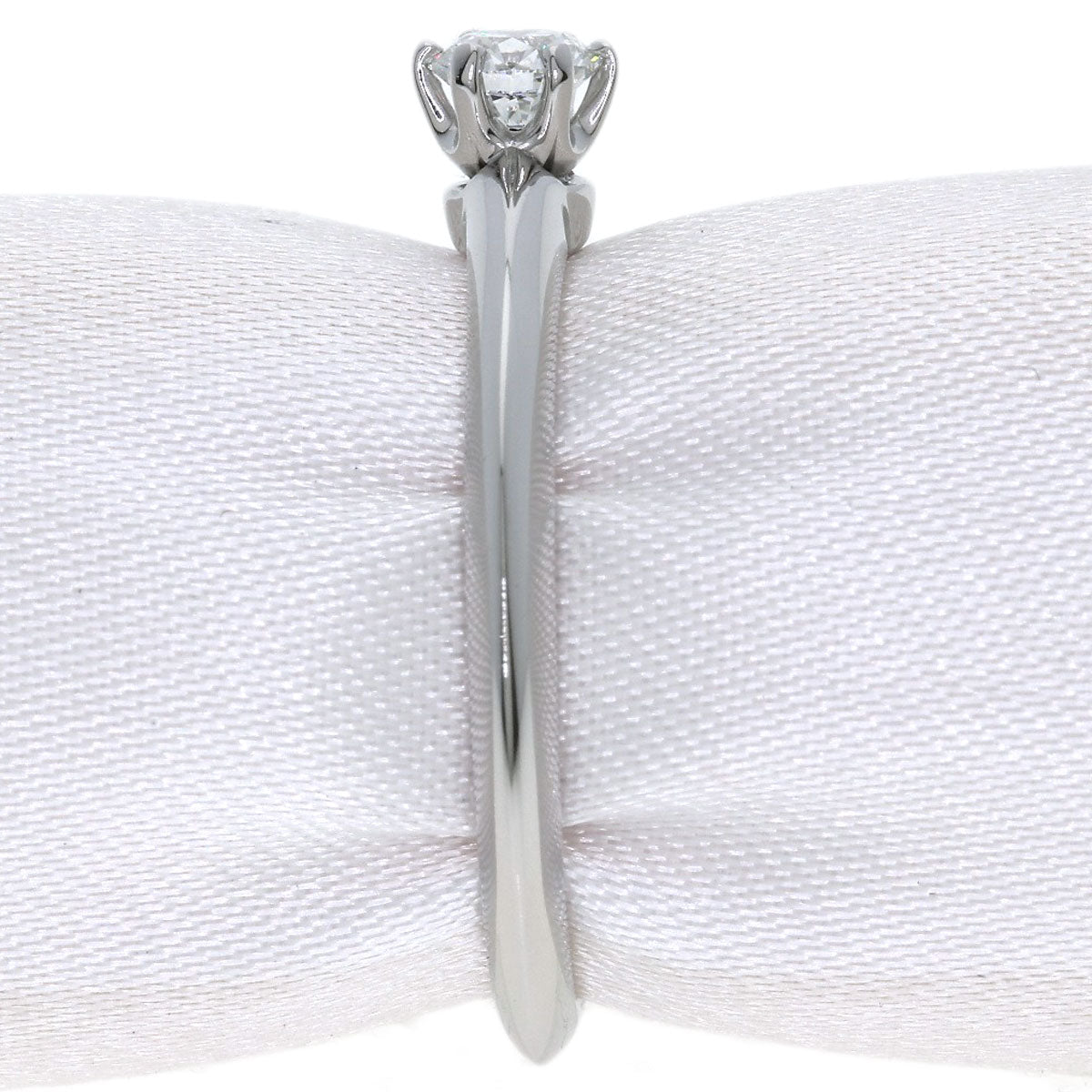 TIFFANY&Co. Solitaire Diamond Ring Platinum PT950 Ladies [Used]