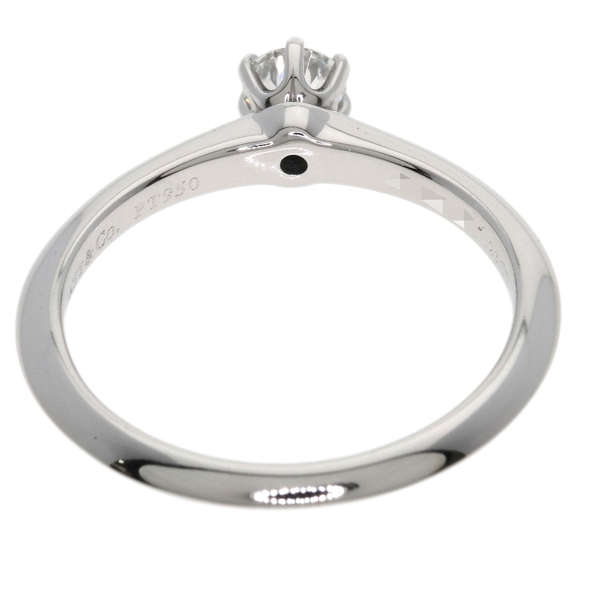TIFFANY&Co. Solitaire Diamond Ring Platinum PT950 Ladies [Used]