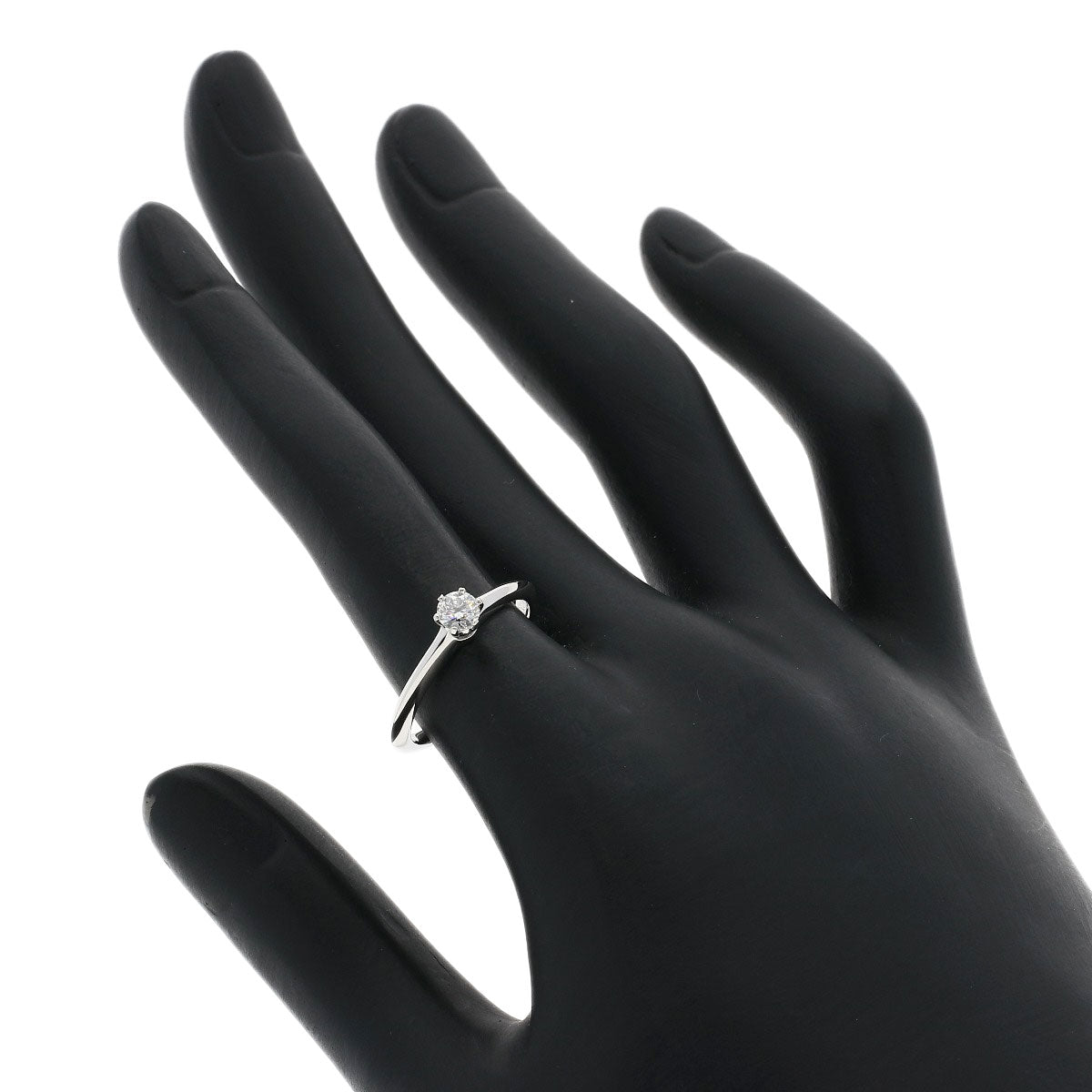 TIFFANY&Co. Solitaire Diamond Ring Platinum PT950 Ladies [Used]