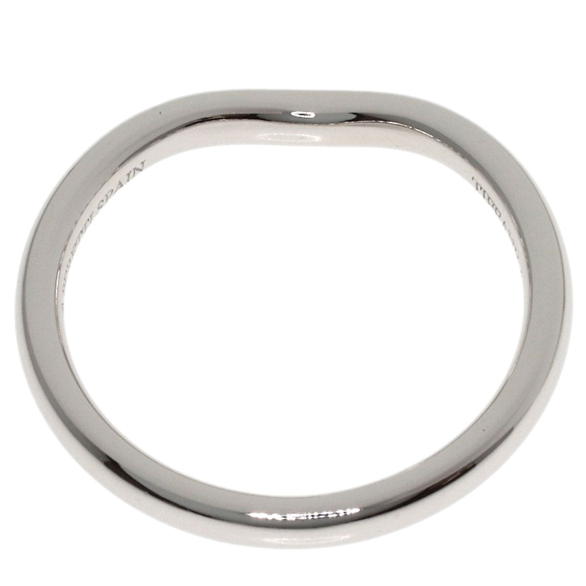 TIFFANY&Co. Curved band Diamond Ring Platinum PT950 Ladies [Used]