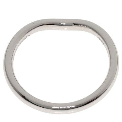 TIFFANY&Co. Curved band Diamond Ring Platinum PT950 Ladies [Used]