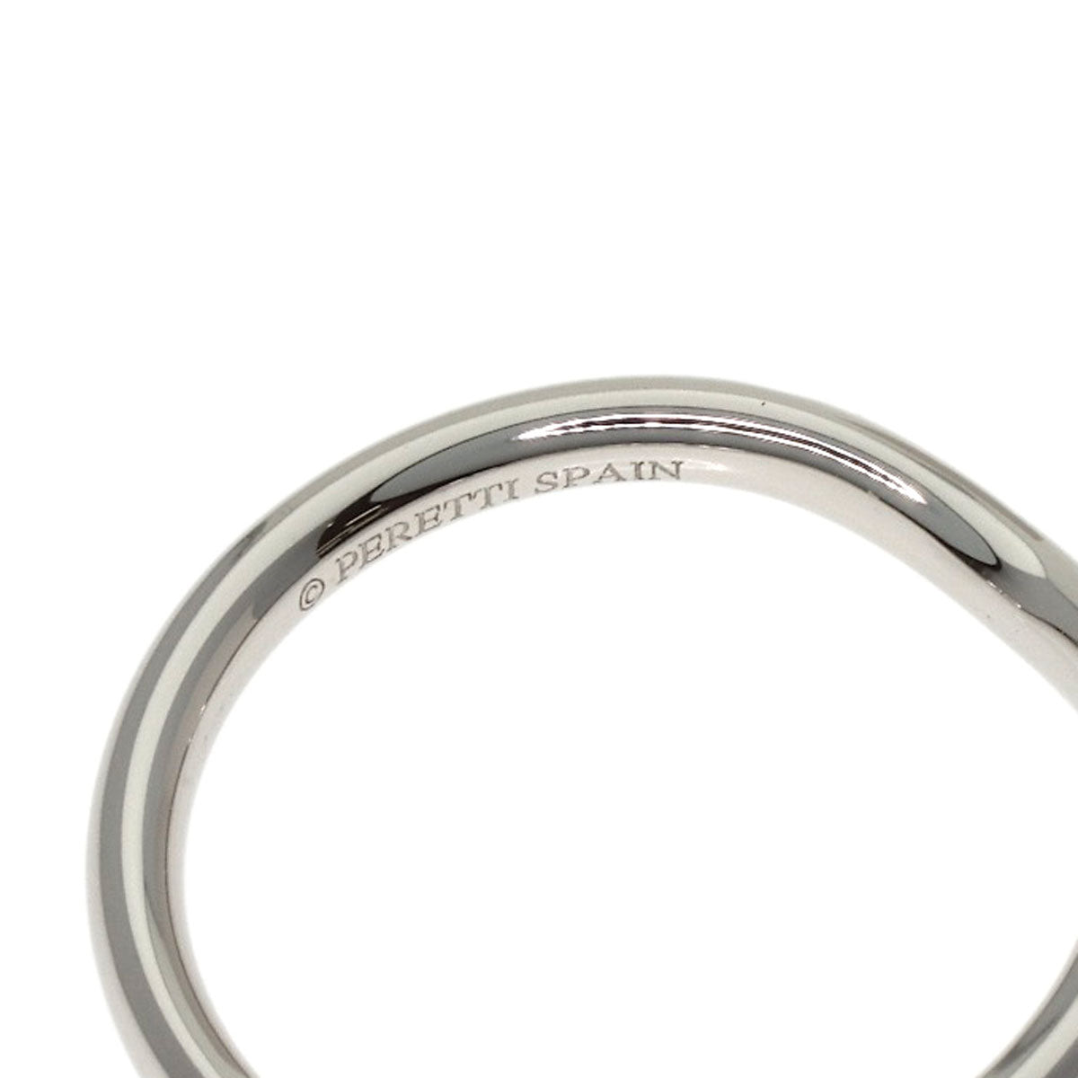 TIFFANY&Co. Curved band Diamond Ring Platinum PT950 Ladies [Used]