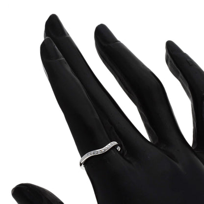 TIFFANY&Co. Curved band Diamond Ring Platinum PT950 Ladies [Used]
