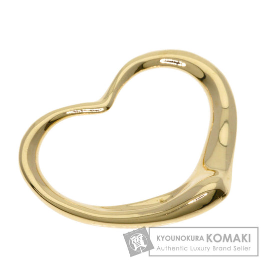 TIFFANY&Co. Open heart Pendant top K18 Yellow Gold Ladies [Used]