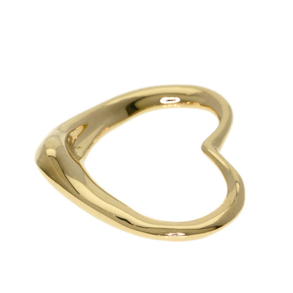 TIFFANY&Co. Open heart Pendant top K18 Yellow Gold Ladies [Used]