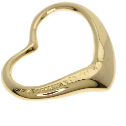 TIFFANY&Co. Open heart Pendant top K18 Yellow Gold Ladies [Used]