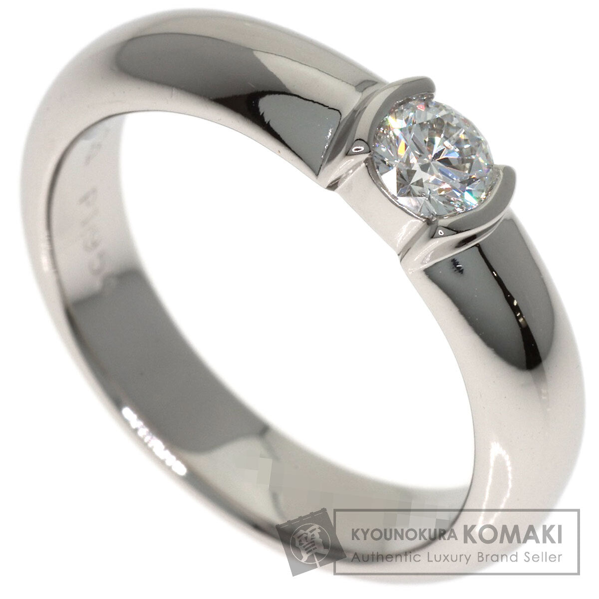 TIFFANY&Co. Dots Solitaire Diamond Ring Platinum PT950 Ladies [Used]