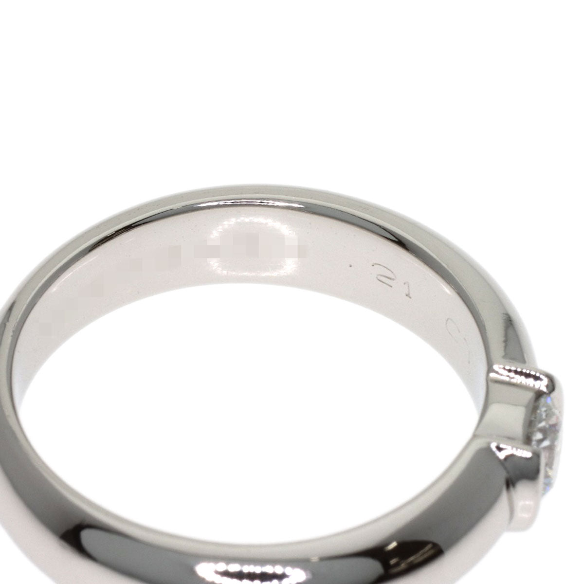 TIFFANY&Co. Dots Solitaire Diamond Ring Platinum PT950 Ladies [Used]