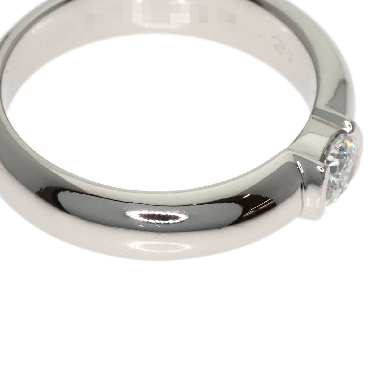 TIFFANY&Co. Dots Solitaire Diamond Ring Platinum PT950 Ladies [Used]
