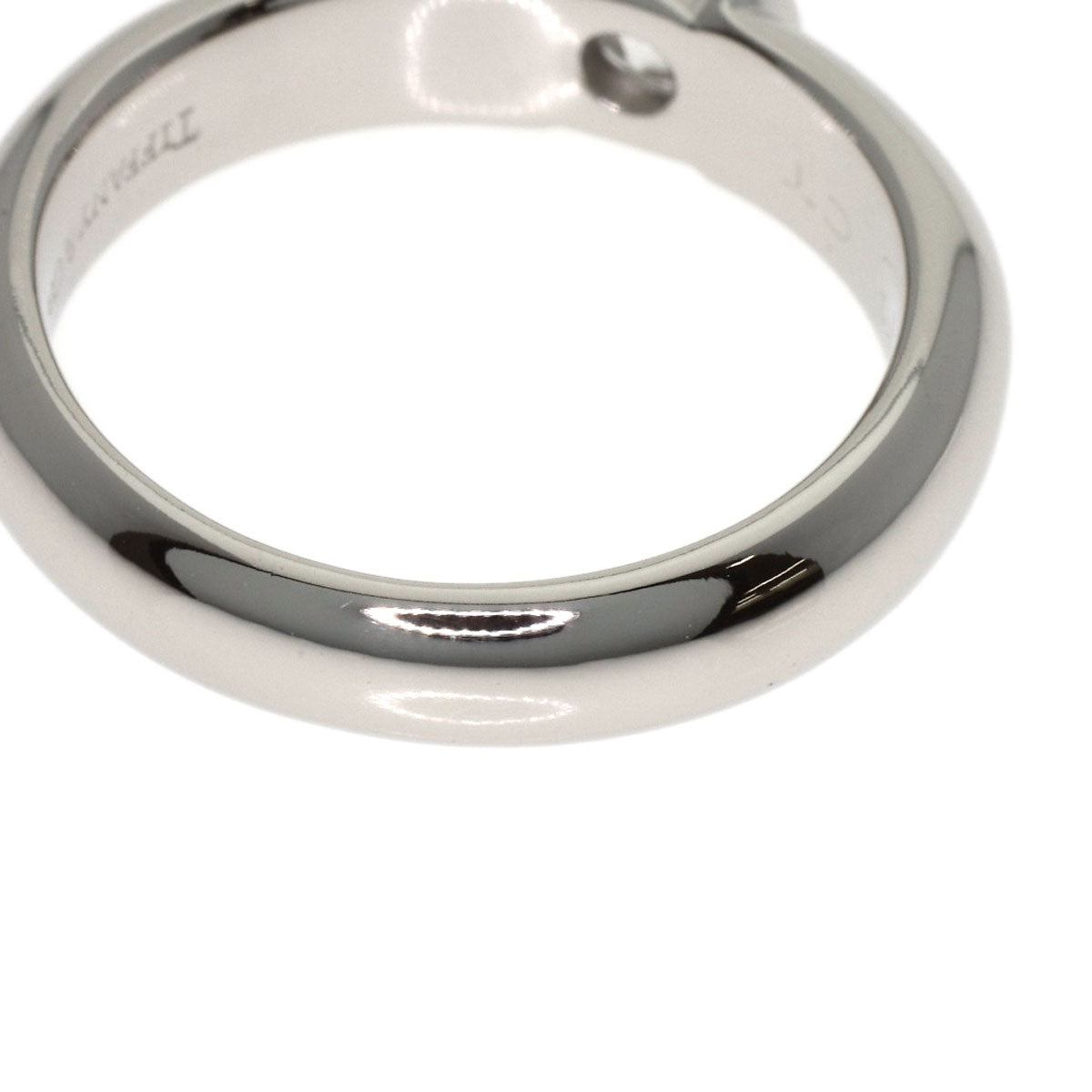 TIFFANY&Co. Dots Solitaire Diamond Ring Platinum PT950 Ladies [Used]