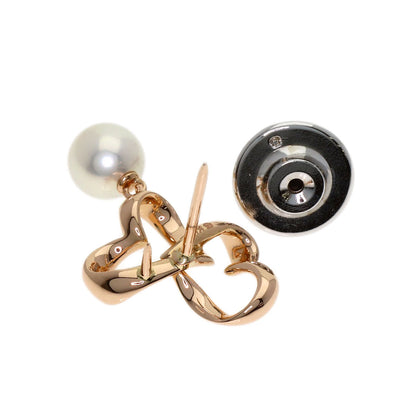 MIKIMOTO Pearl Pearl Brooch K18 Pink Gold Ladies [Used]
