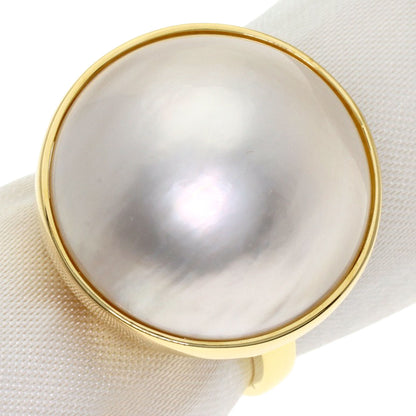 MIKIMOTO Mabe Pearl Pearl Ring K18 Yellow Gold Ladies [Used]