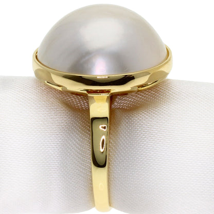 MIKIMOTO Mabe Pearl Pearl Ring K18 Yellow Gold Ladies [Used]