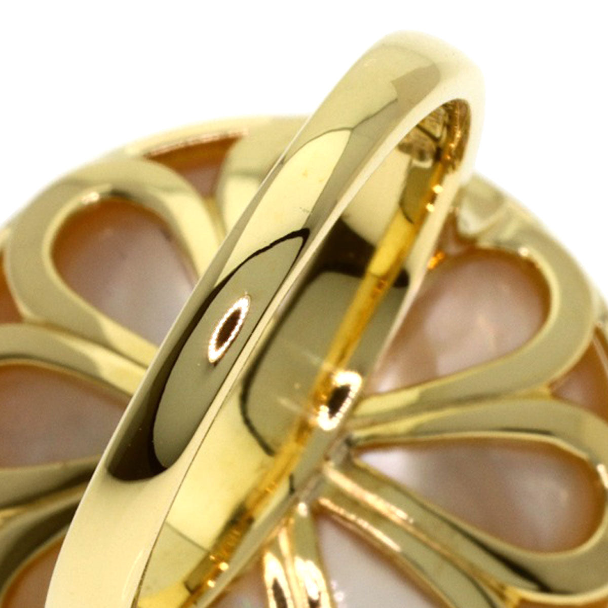 MIKIMOTO Mabe Pearl Pearl Ring K18 Yellow Gold Ladies [Used]