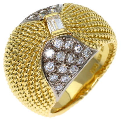 MIKIMOTO Diamond Ring K18 Yellow Gold K14 Yellow GoldLadies [Used]