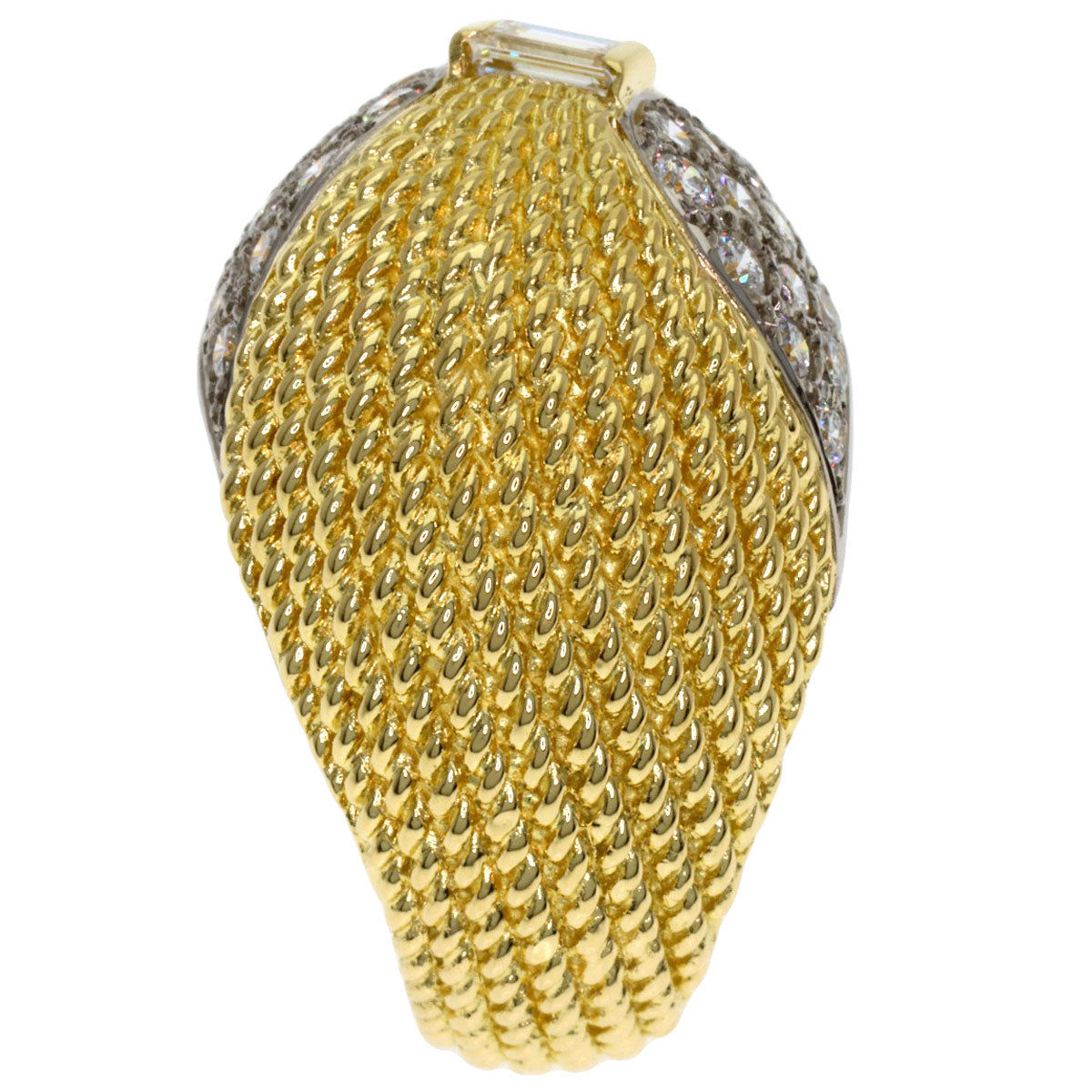 MIKIMOTO Diamond Ring K18 Yellow Gold K14 Yellow GoldLadies [Used]