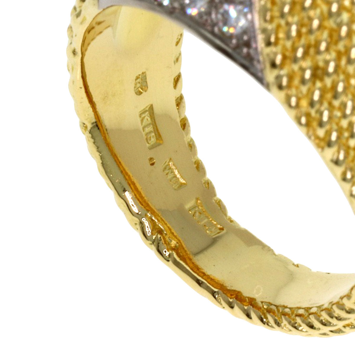 MIKIMOTO Diamond Ring K18 Yellow Gold K14 Yellow GoldLadies [Used]