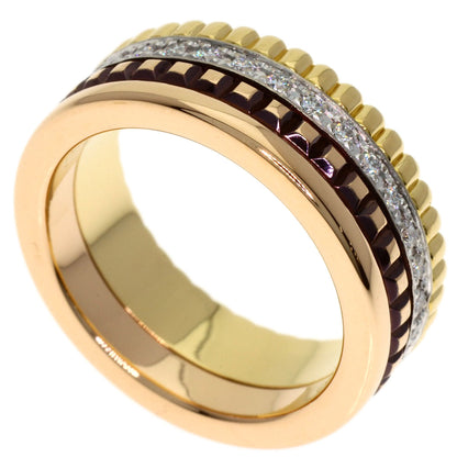 Boucheron Quatre Classic Diamond Small #46 Ring K18 Yellow Gold 18K Pink GoldLadies [Used]