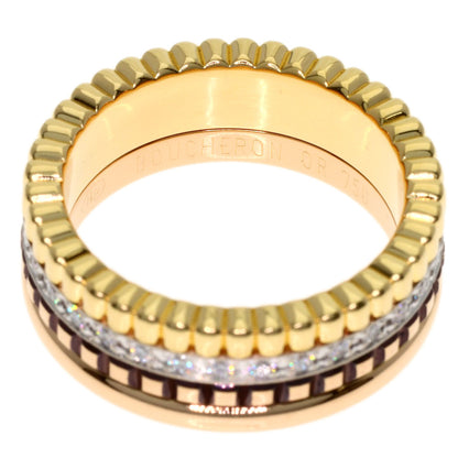 Boucheron Quatre Classic Diamond Small #46 Ring K18 Yellow Gold 18K Pink GoldLadies [Used]