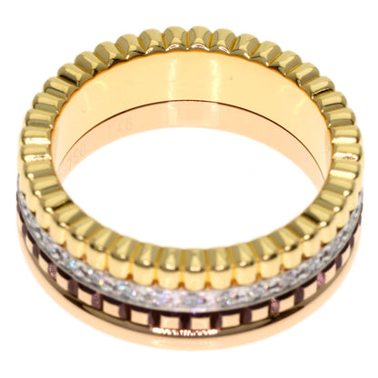 Boucheron Quatre Classic Diamond Small #46 Ring K18 Yellow Gold 18K Pink GoldLadies [Used]