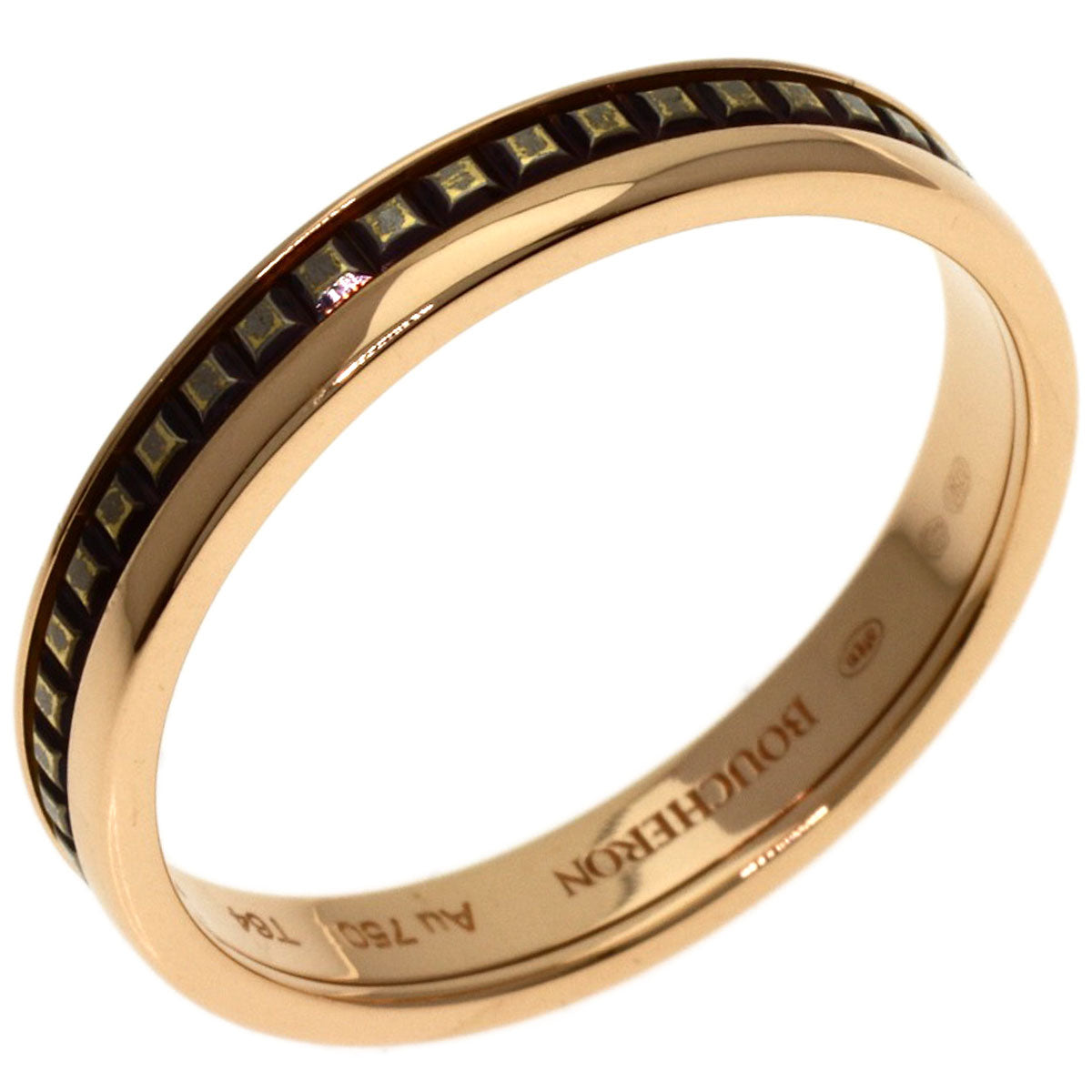 Boucheron Quatre Classic Small # 64 Ring K18 Pink Gold Ladies [Used]