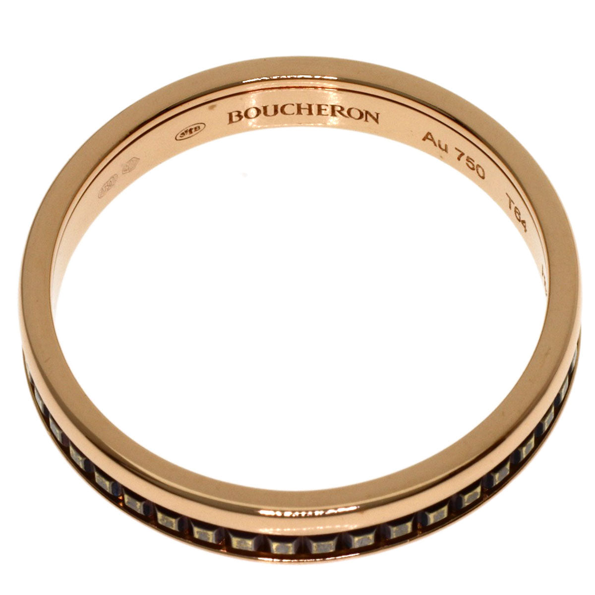 Boucheron Quatre Classic Small # 64 Ring K18 Pink Gold Ladies [Used]