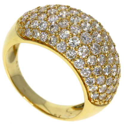 4.117ct Diamond Ring K18 Yellow Gold 7.6g　Ladies