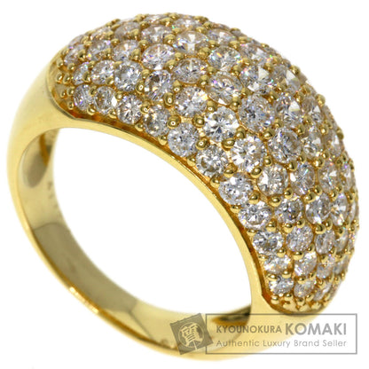 4.117ct Diamond Ring K18 Yellow Gold 7.6g　Ladies