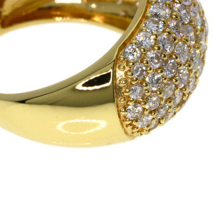 4.117ct Diamond Ring K18 Yellow Gold 7.6g　Ladies