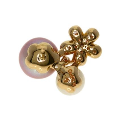 Ponte Vecchio Pearl Pearl Diamond earring K18 Pink Gold Ladies [Used]