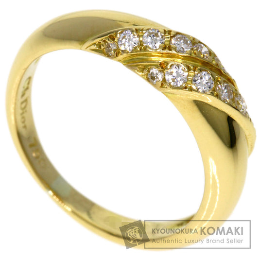 CHRISTIAN DIOR Diamond Ring K18 Yellow Gold Ladies [Used]