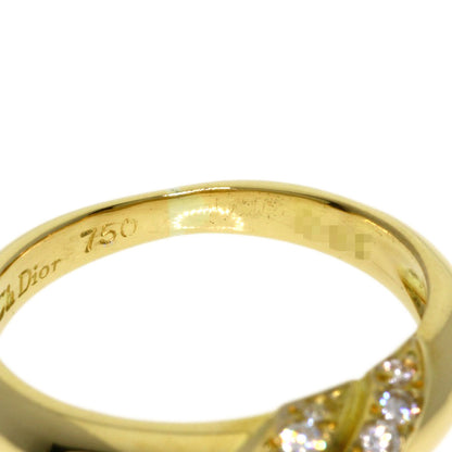 CHRISTIAN DIOR Diamond Ring K18 Yellow Gold Ladies [Used]
