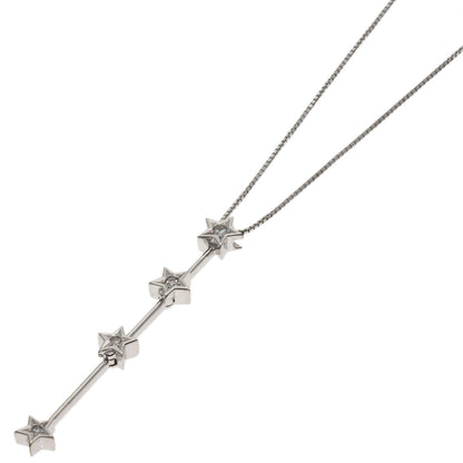 TASAKI Star motif Diamond Necklace K18 White Gold Ladies [Used]