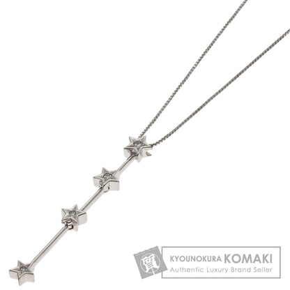 TASAKI Star motif Diamond Necklace K18 White Gold Ladies [Used]