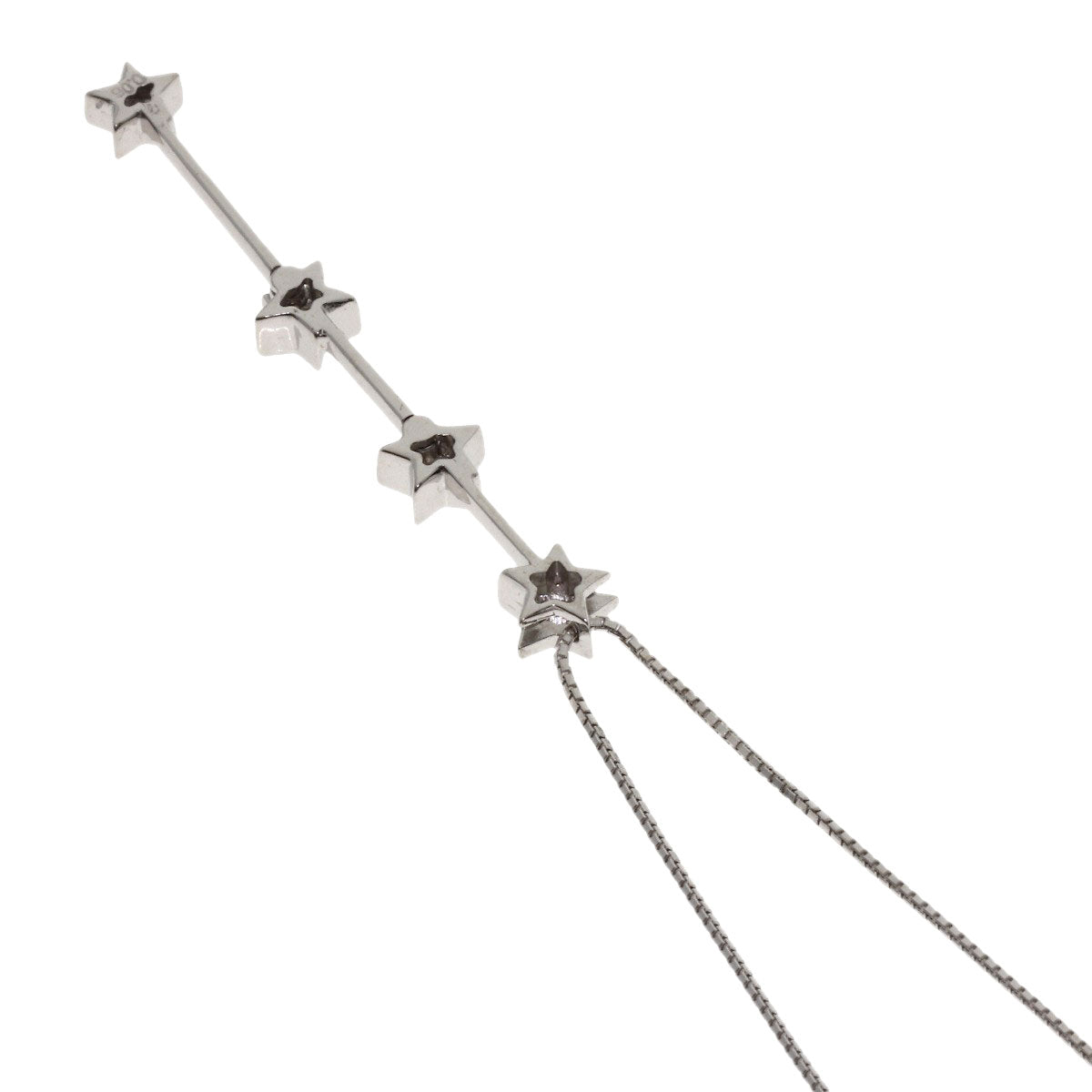 TASAKI Star motif Diamond Necklace K18 White Gold Ladies [Used]