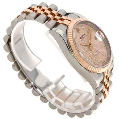 ROLEX DATEJUST 10P Diamond Watches 116231G Stainless Steel/SSxK18PG mens