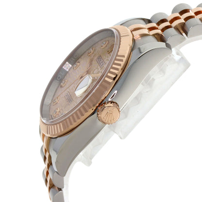 ROLEX DATEJUST 10P Diamond Watches 116231G Stainless Steel/SSxK18PG mens