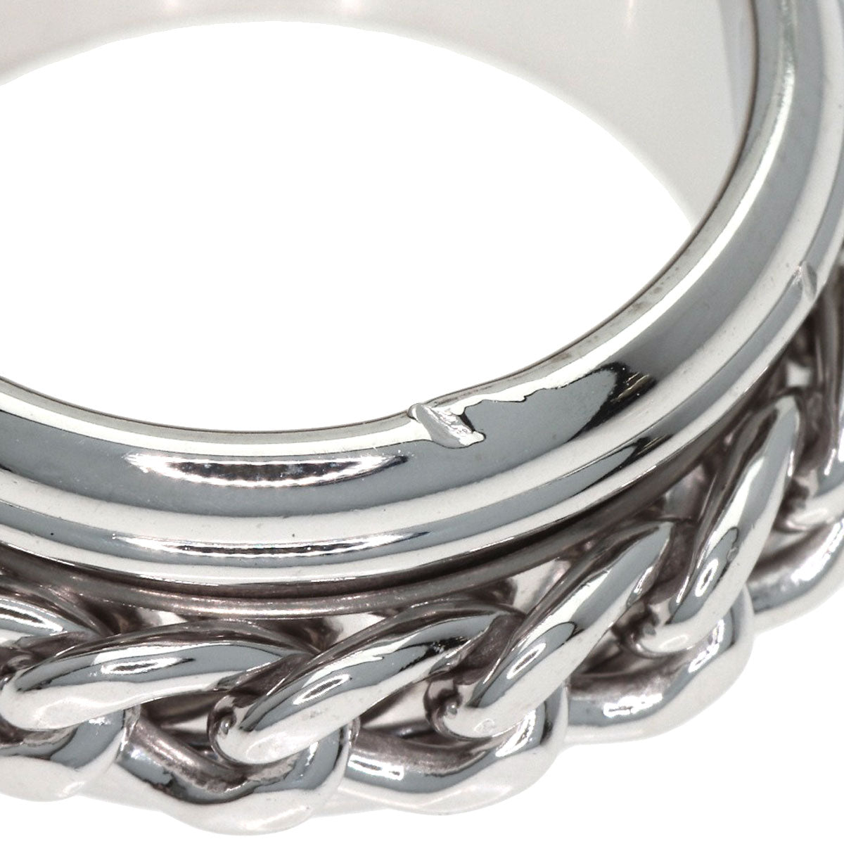 PIAGET possession Chain #54 Ring K18 White Gold Ladies [Used]