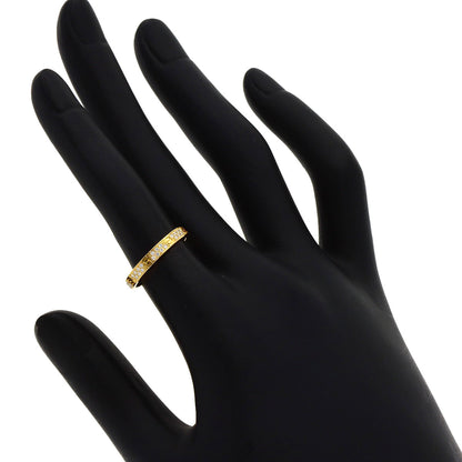 CARTIER mini love ring pave diamond #49 Ring K18 Yellow Gold Ladies [Used]
