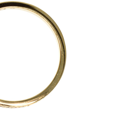 CARTIER mini love ring pave diamond #49 Ring K18 Yellow Gold Ladies [Used]