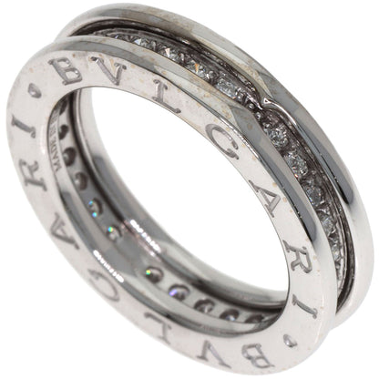 BVLGARI B.zero1 1-band Diamond XS #50 Ring K18 White Gold Ladies [Used]