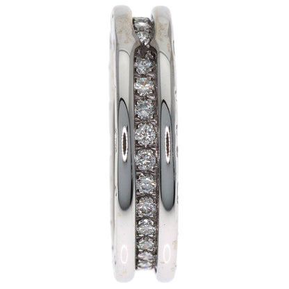 BVLGARI B.zero1 1-band Diamond XS #50 Ring K18 White Gold Ladies [Used]