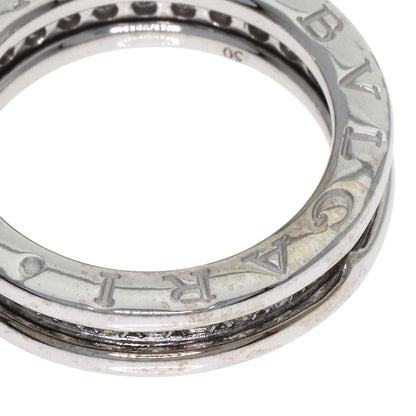 BVLGARI B.zero1 1-band Diamond XS #50 Ring K18 White Gold Ladies [Used]