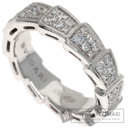 BVLGARI Serpenti Full Eternity Diamond #51 Ring K18 White Gold Ladies [Used]
