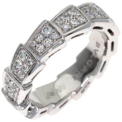 BVLGARI Serpenti Full Eternity Diamond #51 Ring K18 White Gold Ladies [Used]
