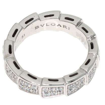 BVLGARI Serpenti Full Eternity Diamond #51 Ring K18 White Gold Ladies [Used]