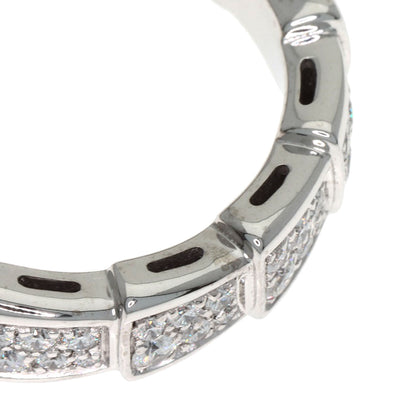 BVLGARI Serpenti Full Eternity Diamond #51 Ring K18 White Gold Ladies [Used]