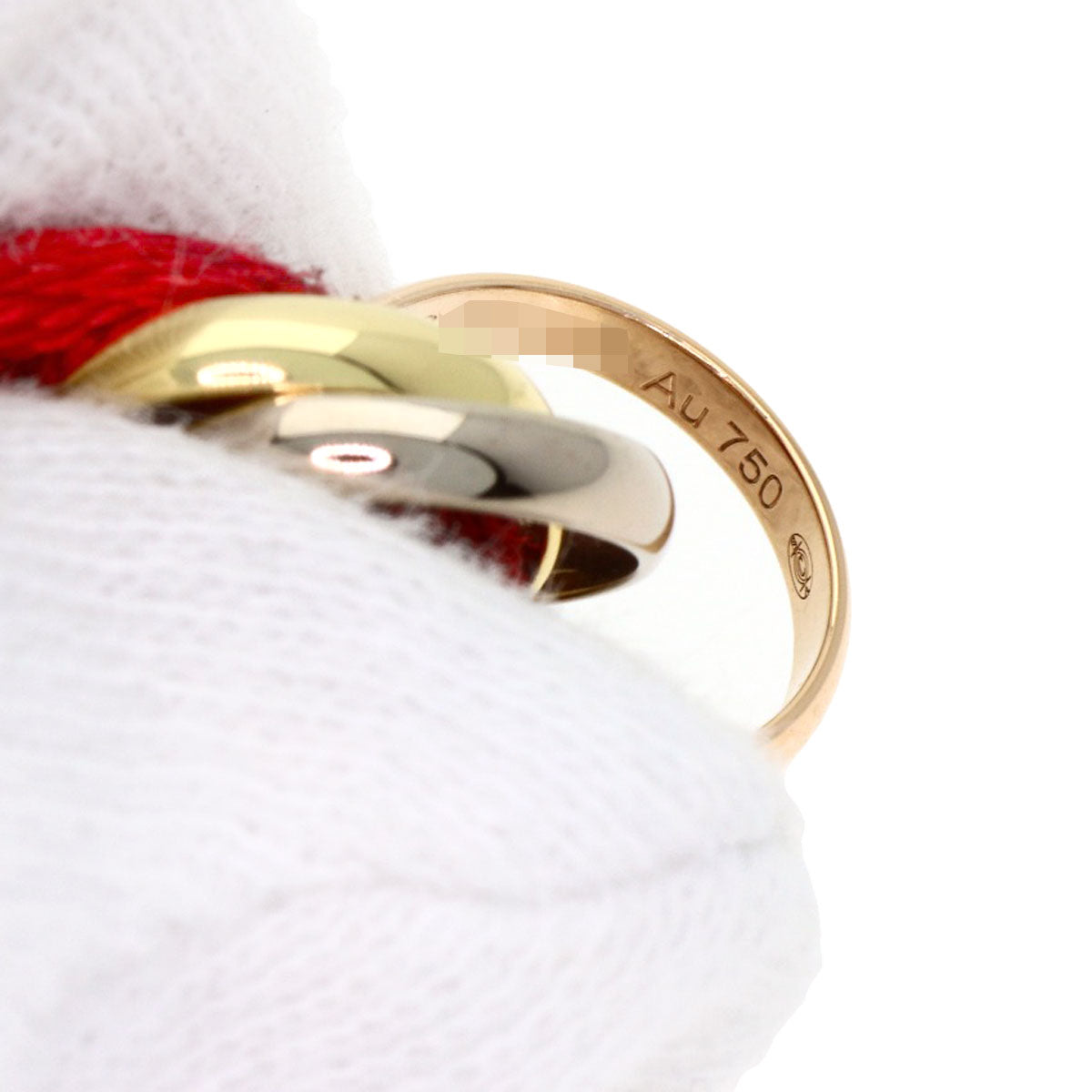 CARTIER Trinity Red Code Bracelet K18 Yellow Gold 18K Pink GoldLadies [Used]